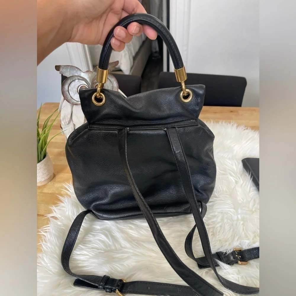 Marc By Marc Jacobs leather backpag and wallet balck